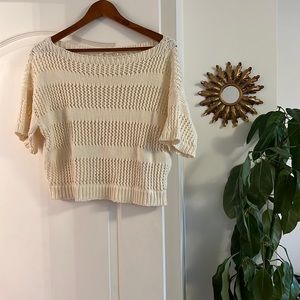 Emerson Fry lightweight cable knit sweater — perfect for summer!